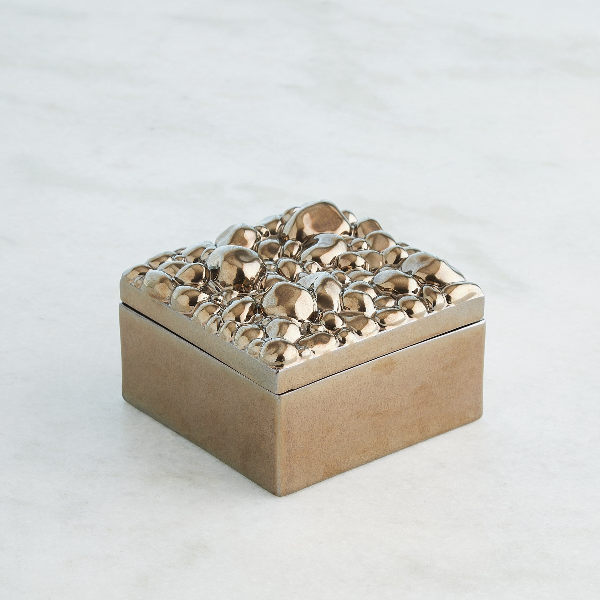 Global Views Bronze Pebbles Box
