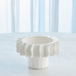 Global Views Frilled Bowl Matte White
