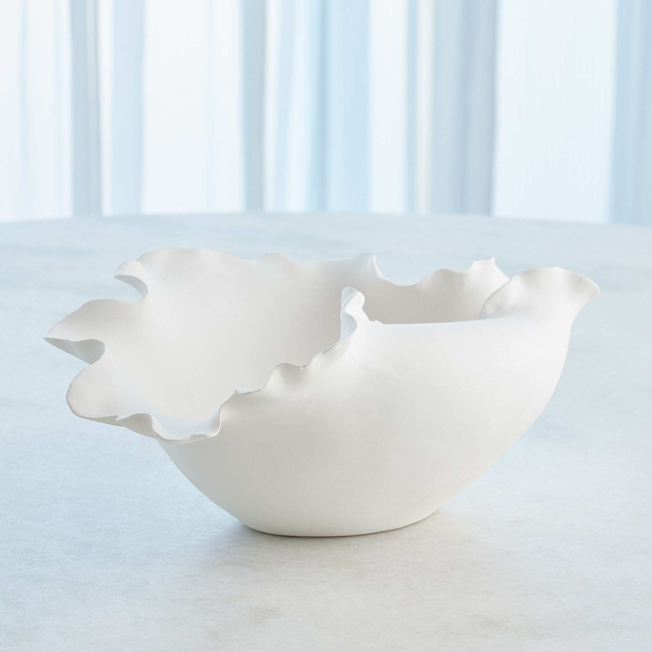 Global Views Matte White Folios Bowl