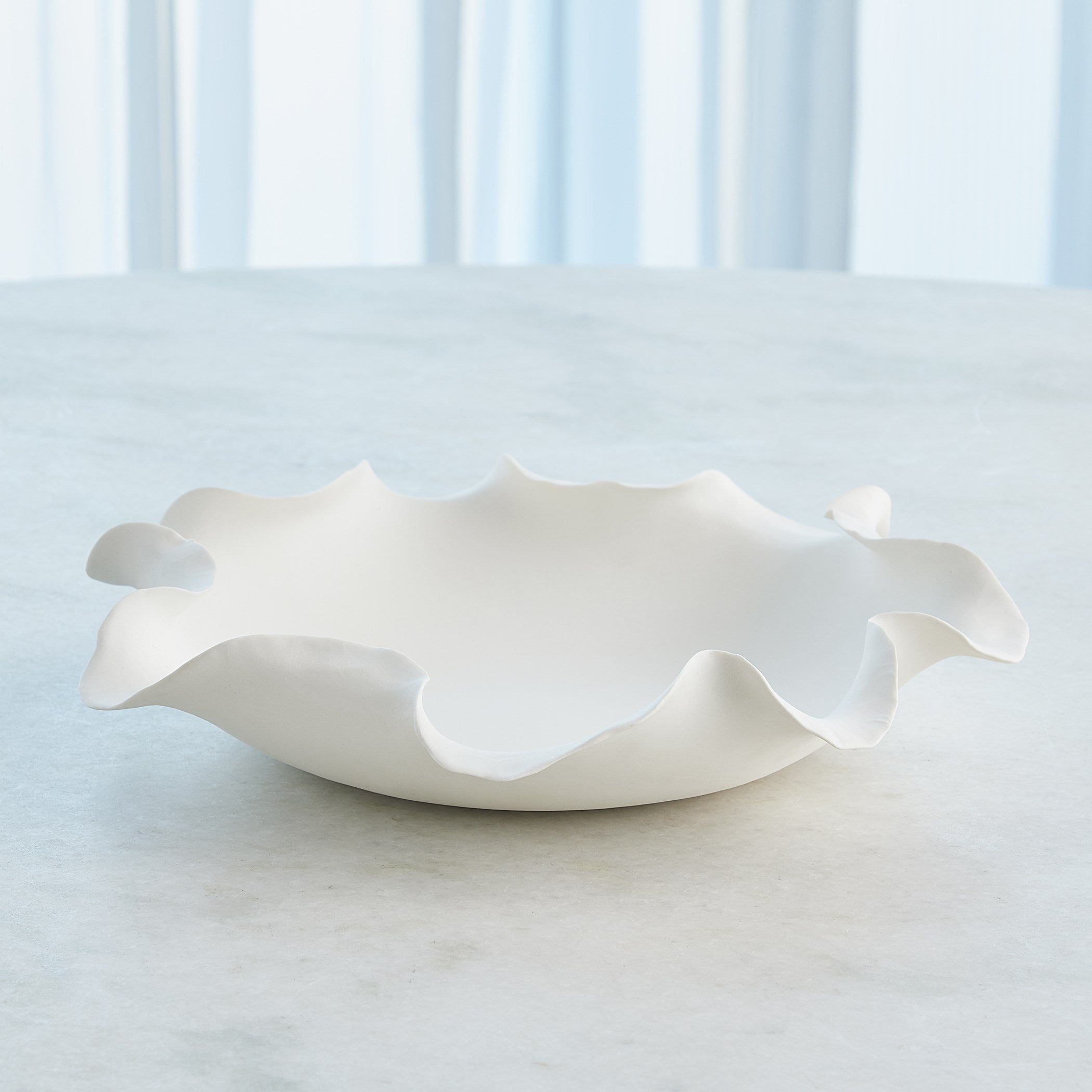 Global Views Matte White Folios Bowl