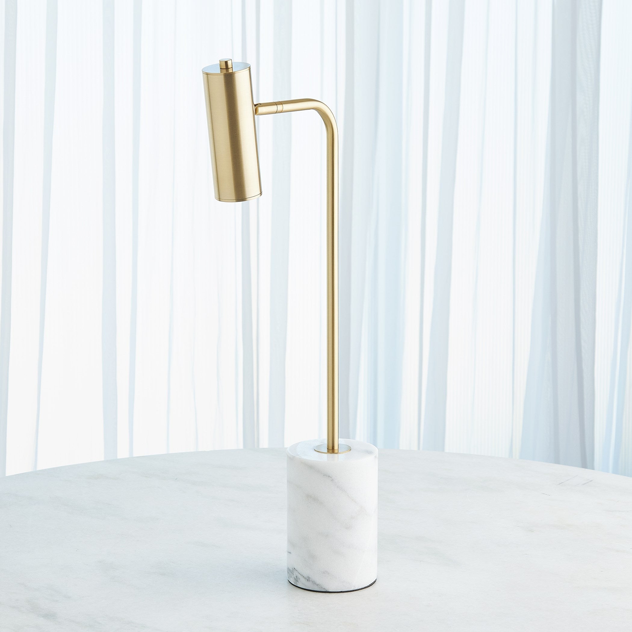 Global Views Brass Spotlight Table Lamp