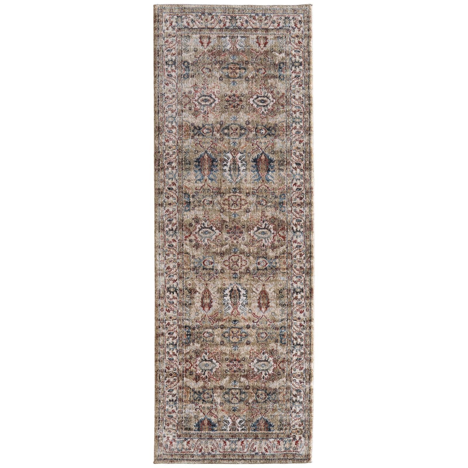 Feizy Pearson 39SJF Traditional Persian, Green/Ivory/Blue, Rug