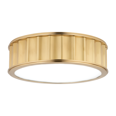 Hudson Valley Lighting Middlebury 2 Light 13 inch Aged Brass Flush Mount Ceiling Light