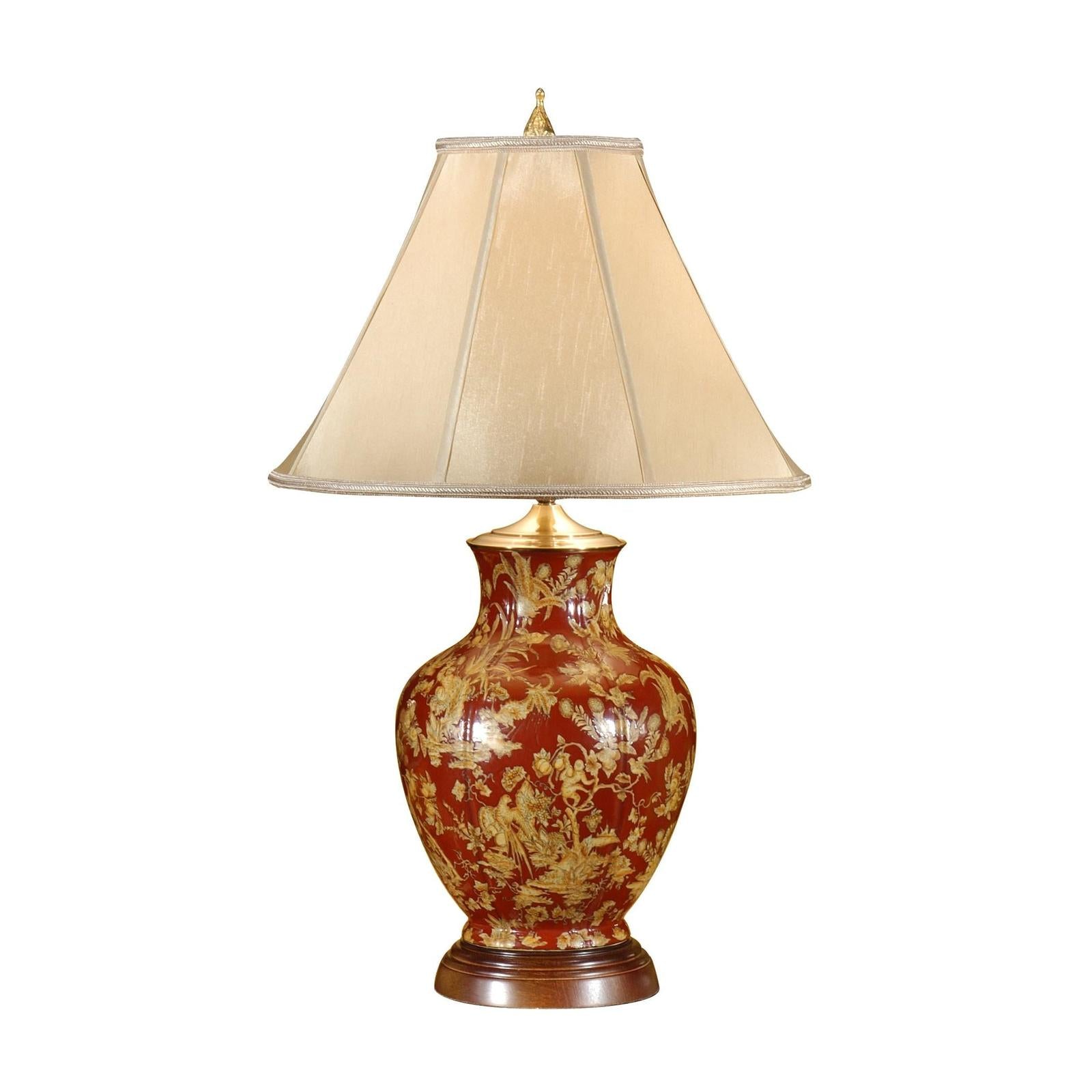Wildwood Maxwell Red Tan Lamp