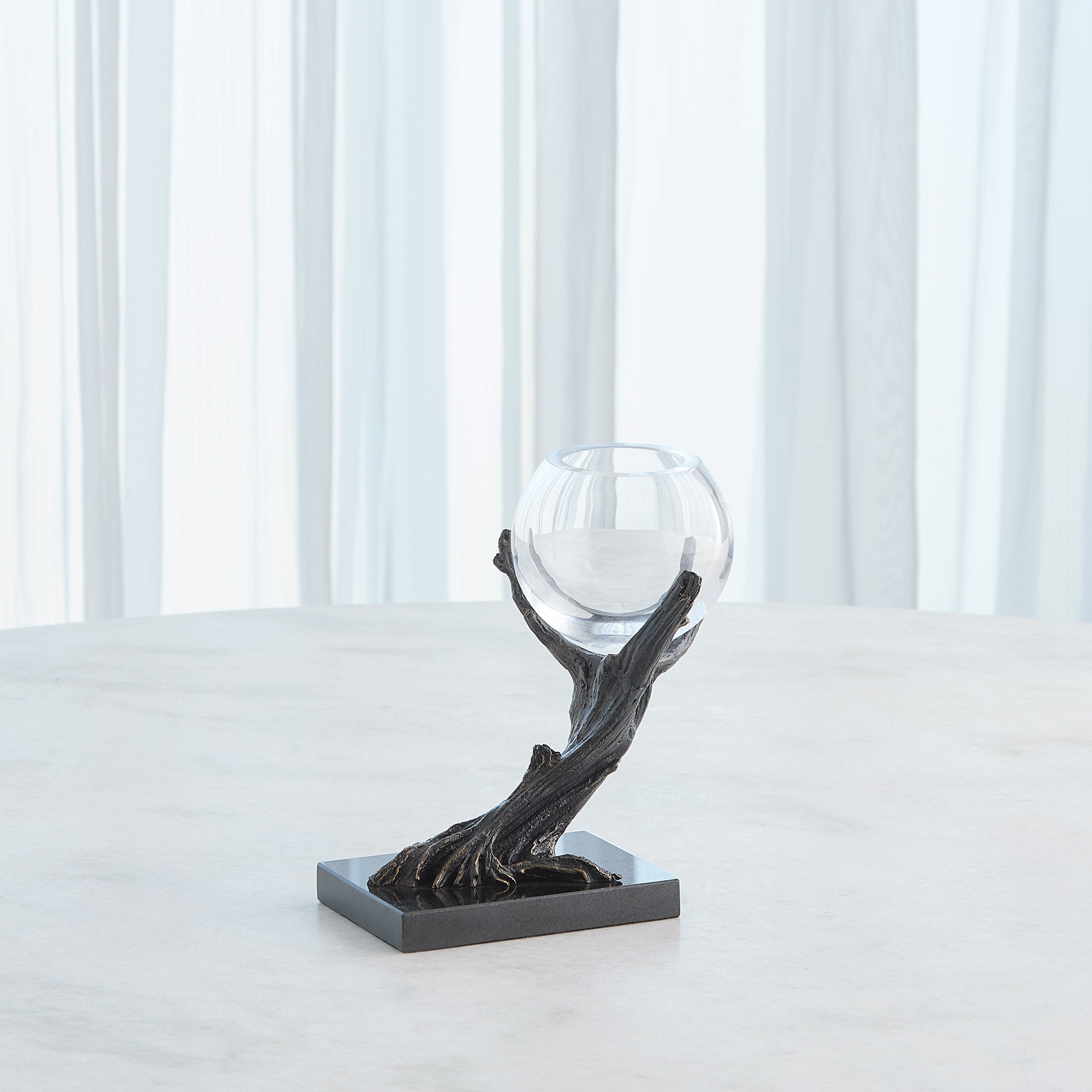 Global Views Natural Iron Monterey Vase Holder
