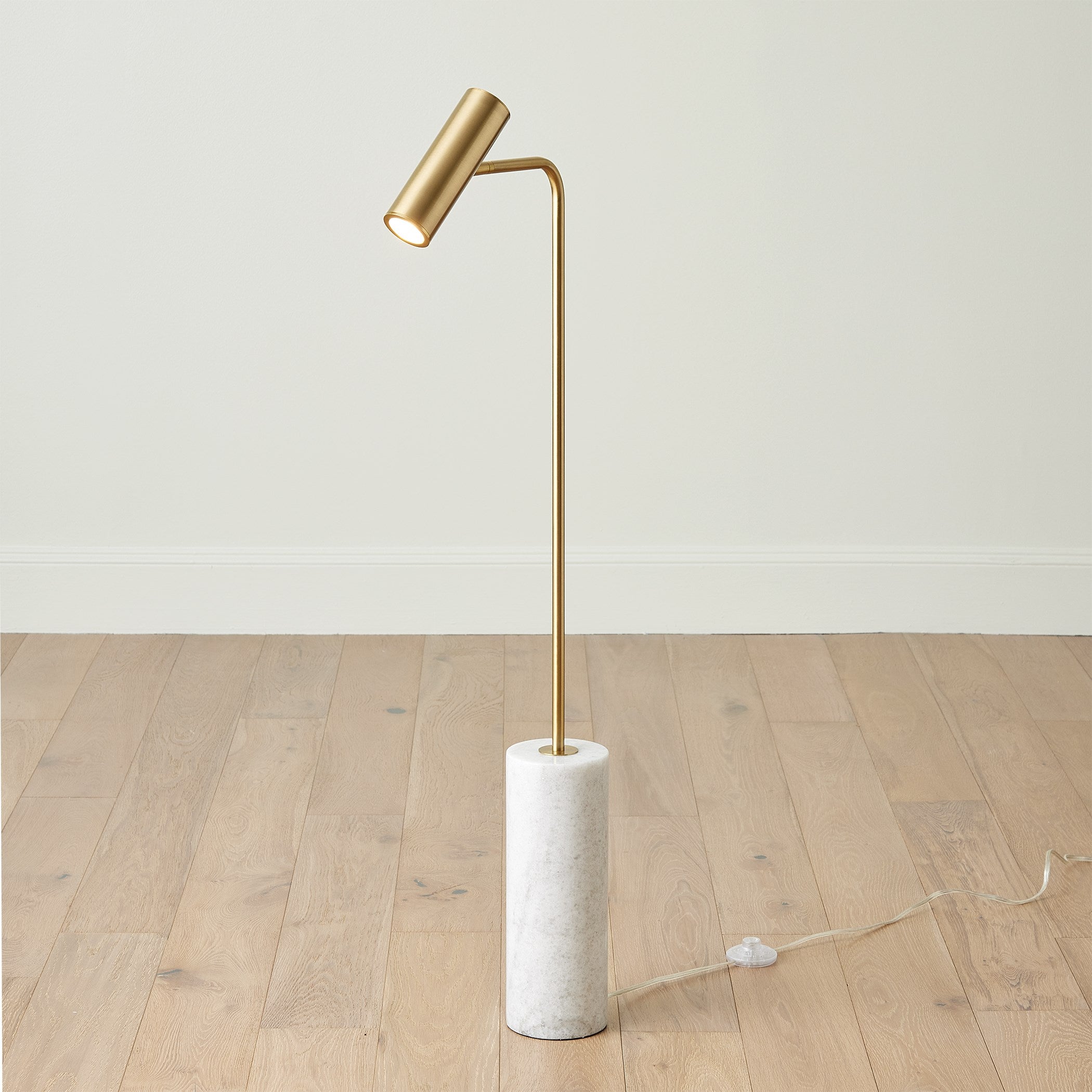 Global Views Spotlight Floor Lamp Brass