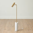 Global Views Spotlight Floor Lamp Brass