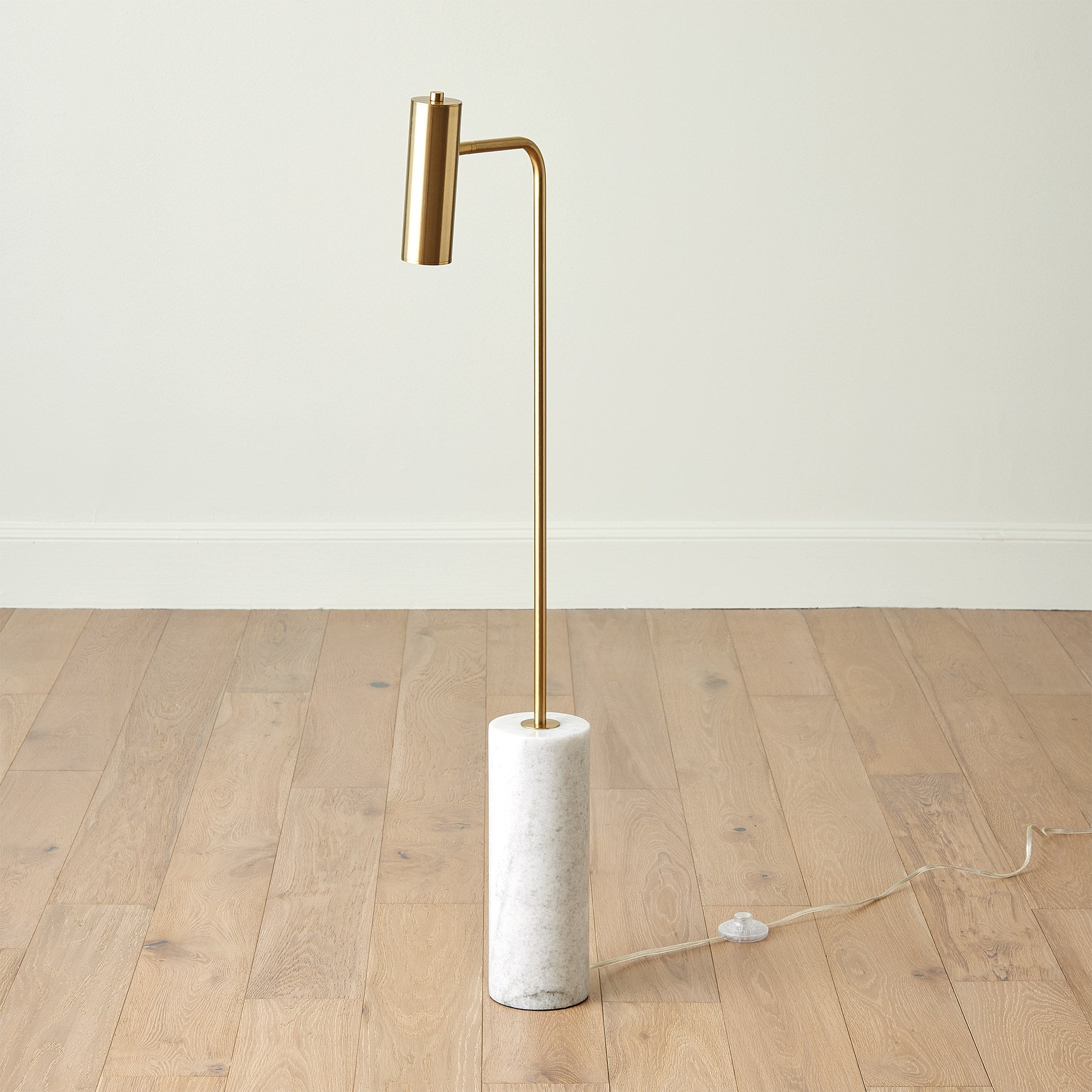 Global Views Spotlight Floor Lamp Brass