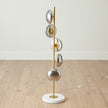 Global Views Stellar Floor Lamp-Smoke/Brass