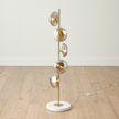 Global Views Stellar Floor Lamp-Smoke/Brass