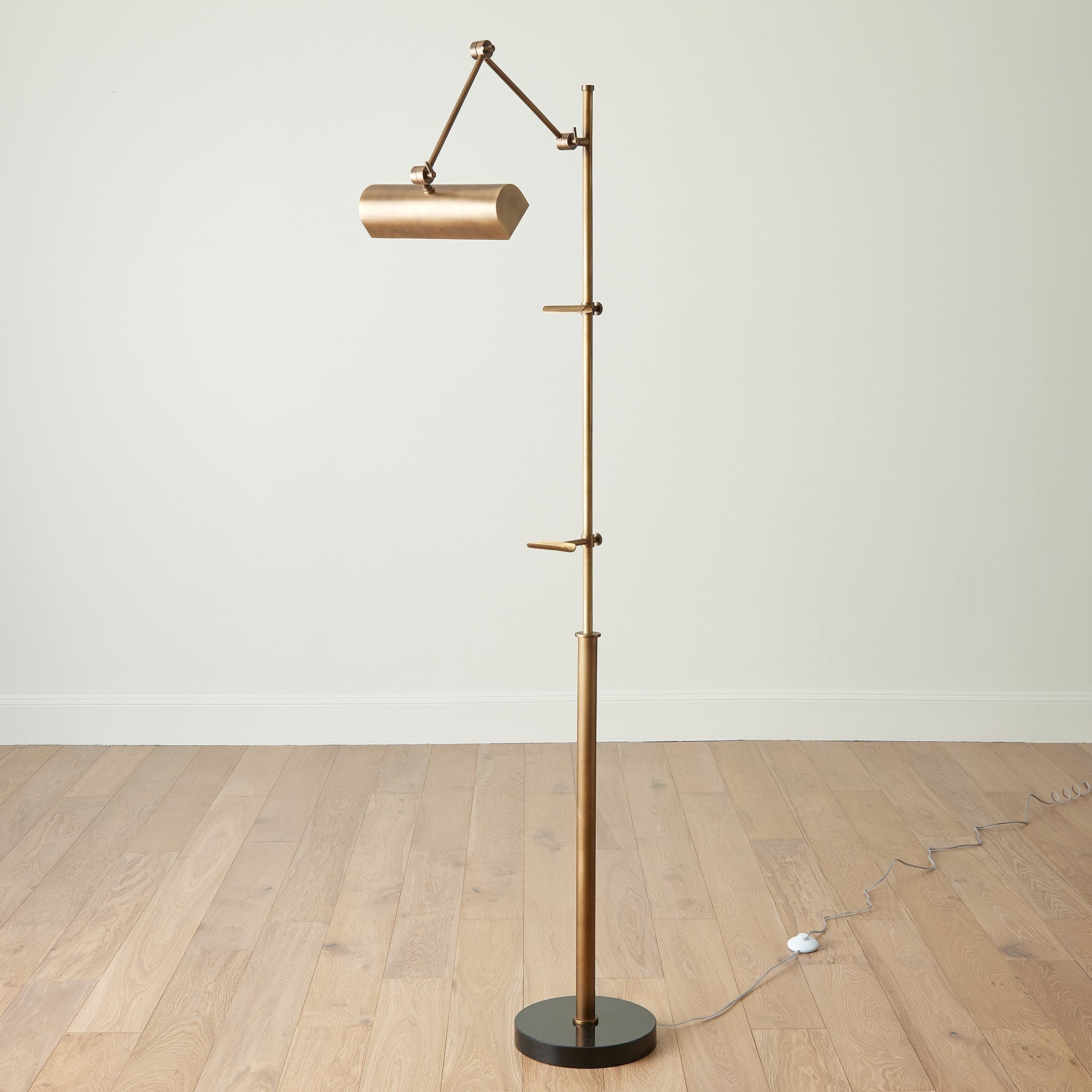 Global Views Display Floor Lamp-Brass