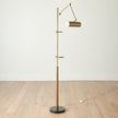 Global Views Display Floor Lamp-Brass
