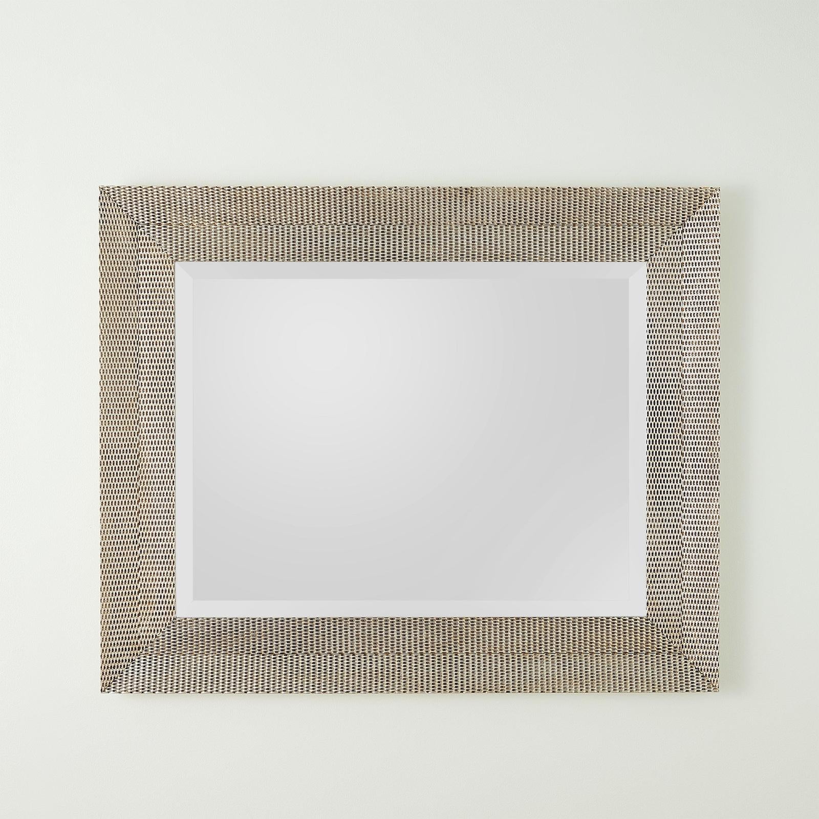 Global Views Delicate Basketweave Mirror