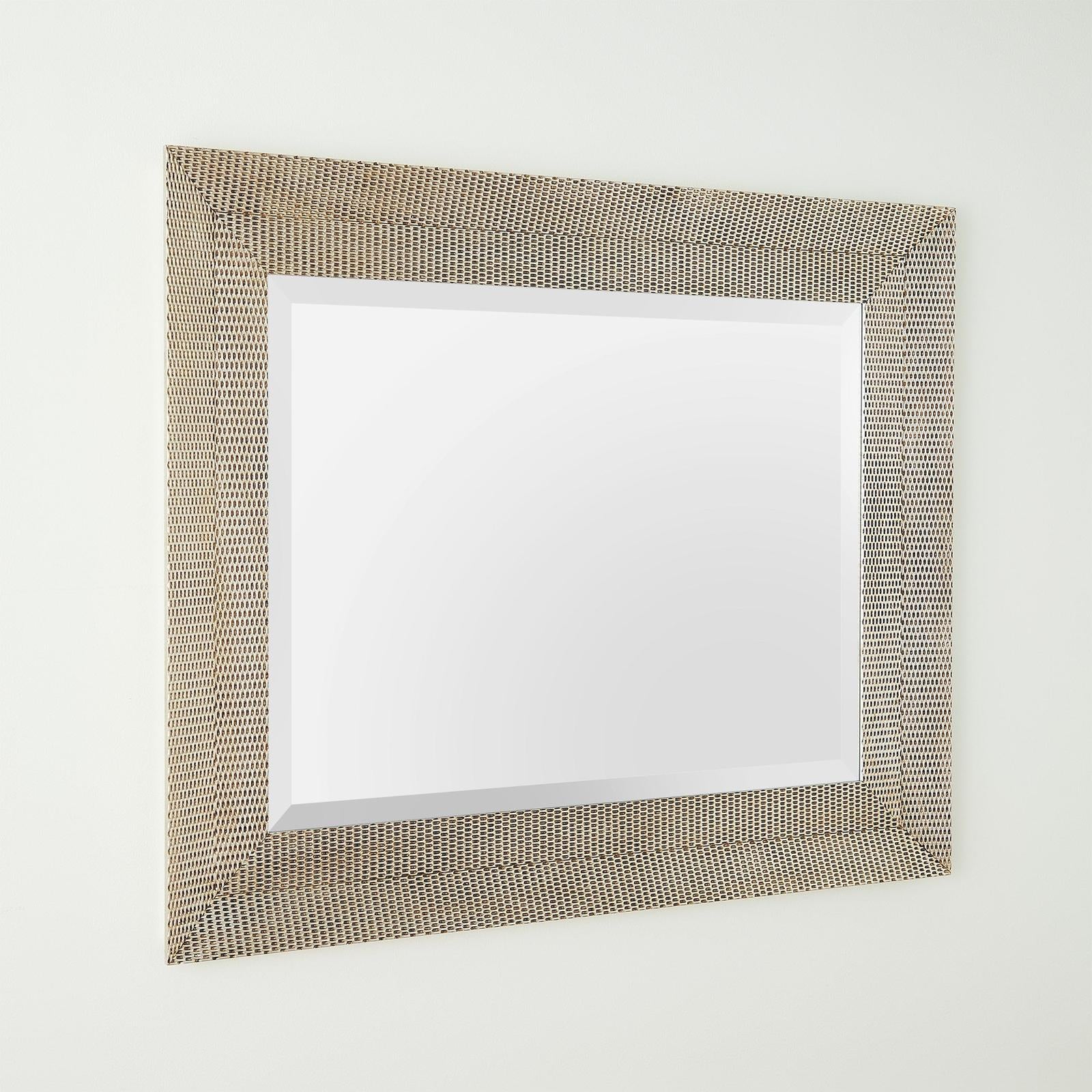 Global Views Delicate Basketweave Mirror