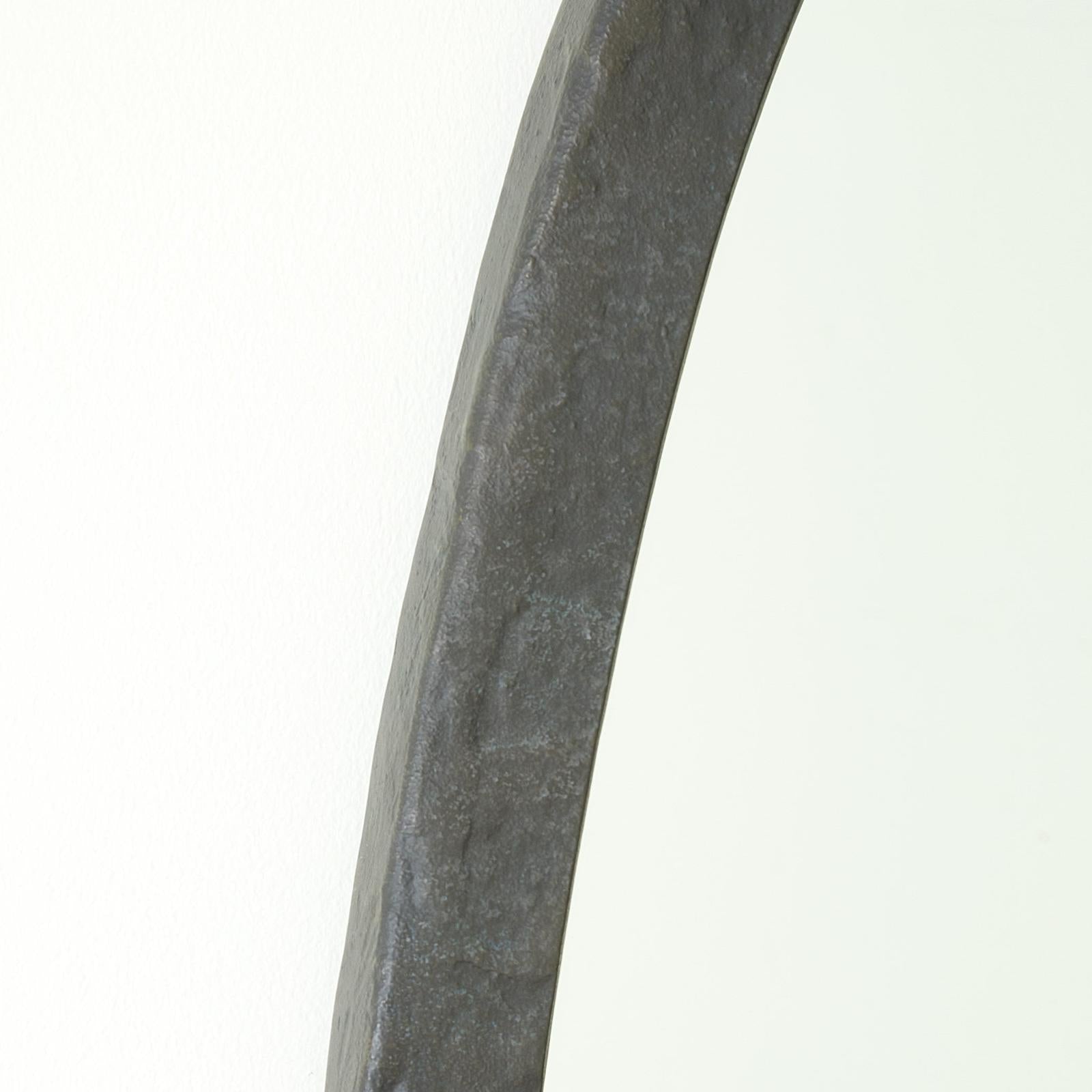 Global Views Oval Mirror Forged Iron
