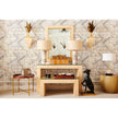 Chelsea House Gray Marble Column Lamp