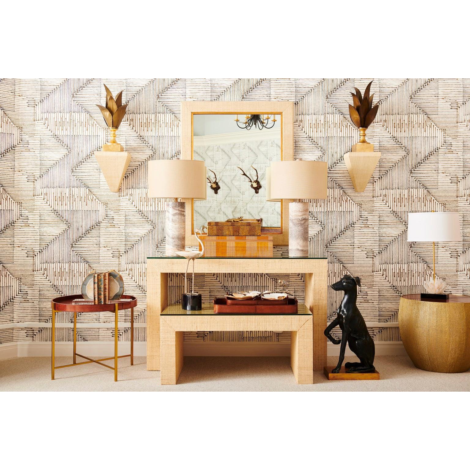 Chelsea House Gray Marble Column Lamp