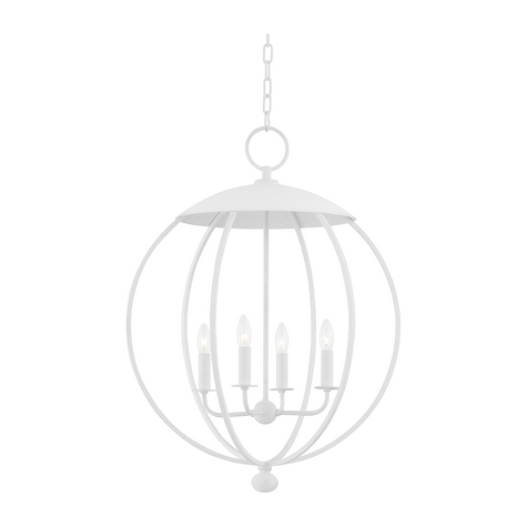 Hudson Valley Lighting Wesley 4 Light 24 inch Lantern Ceiling Light DSC