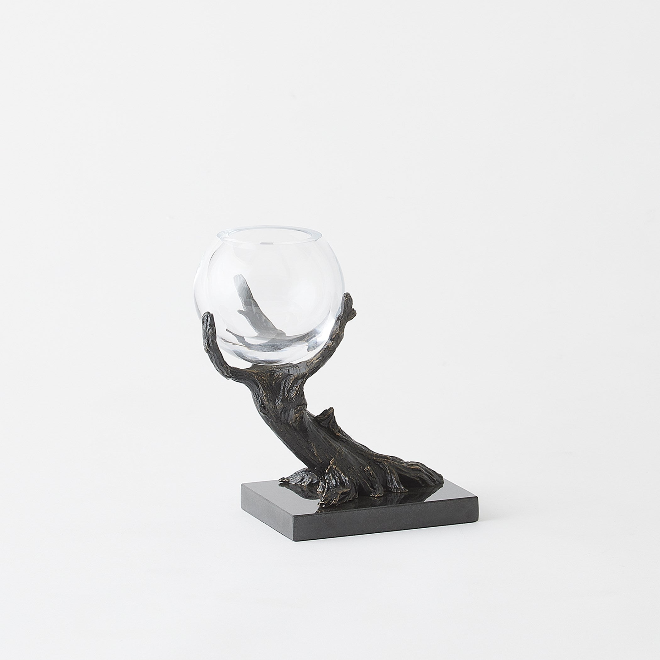 Global Views Natural Iron Monterey Vase Holder