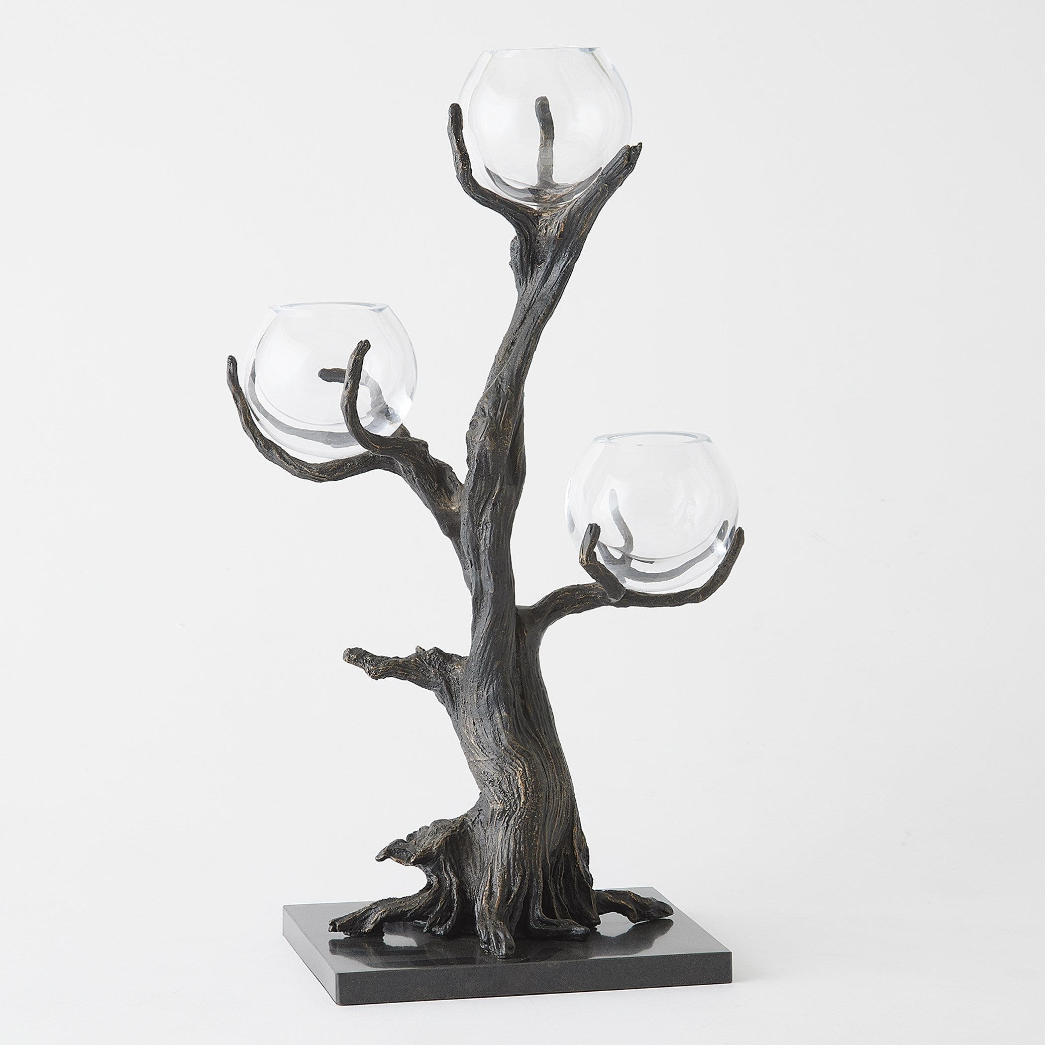 Global Views Natural Iron Monterey Vase Holder