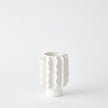 Global Views Matte White Frilled Vase