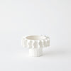 Global Views Frilled Bowl Matte White