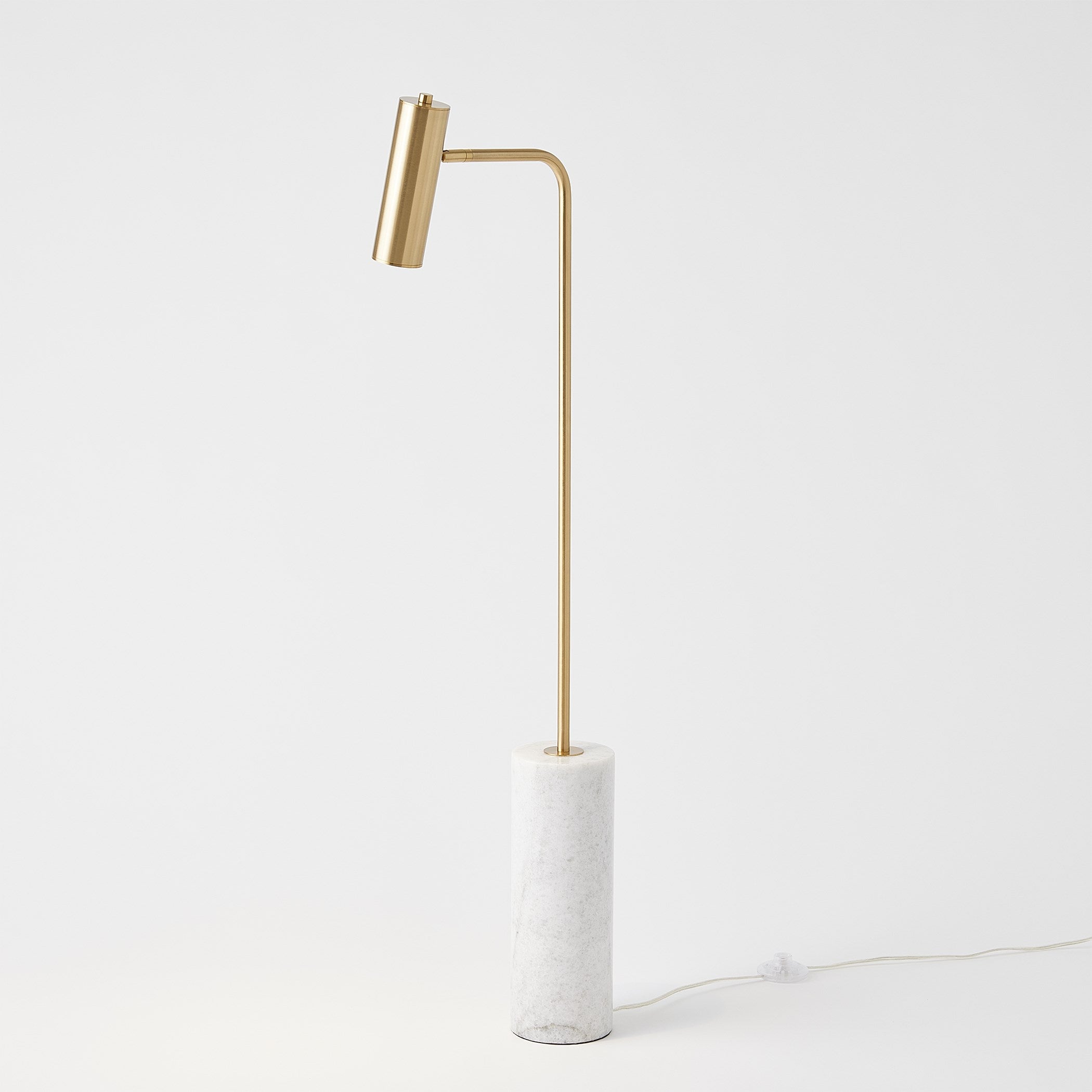Global Views Spotlight Floor Lamp Brass