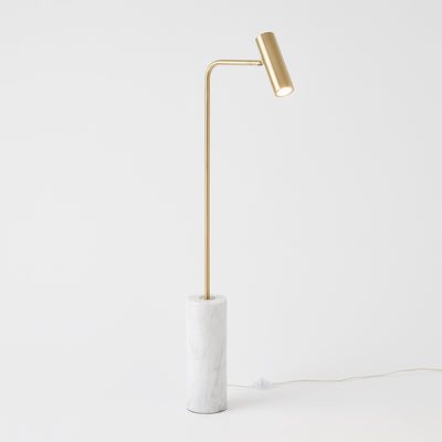 Global Views Spotlight Floor Lamp Brass