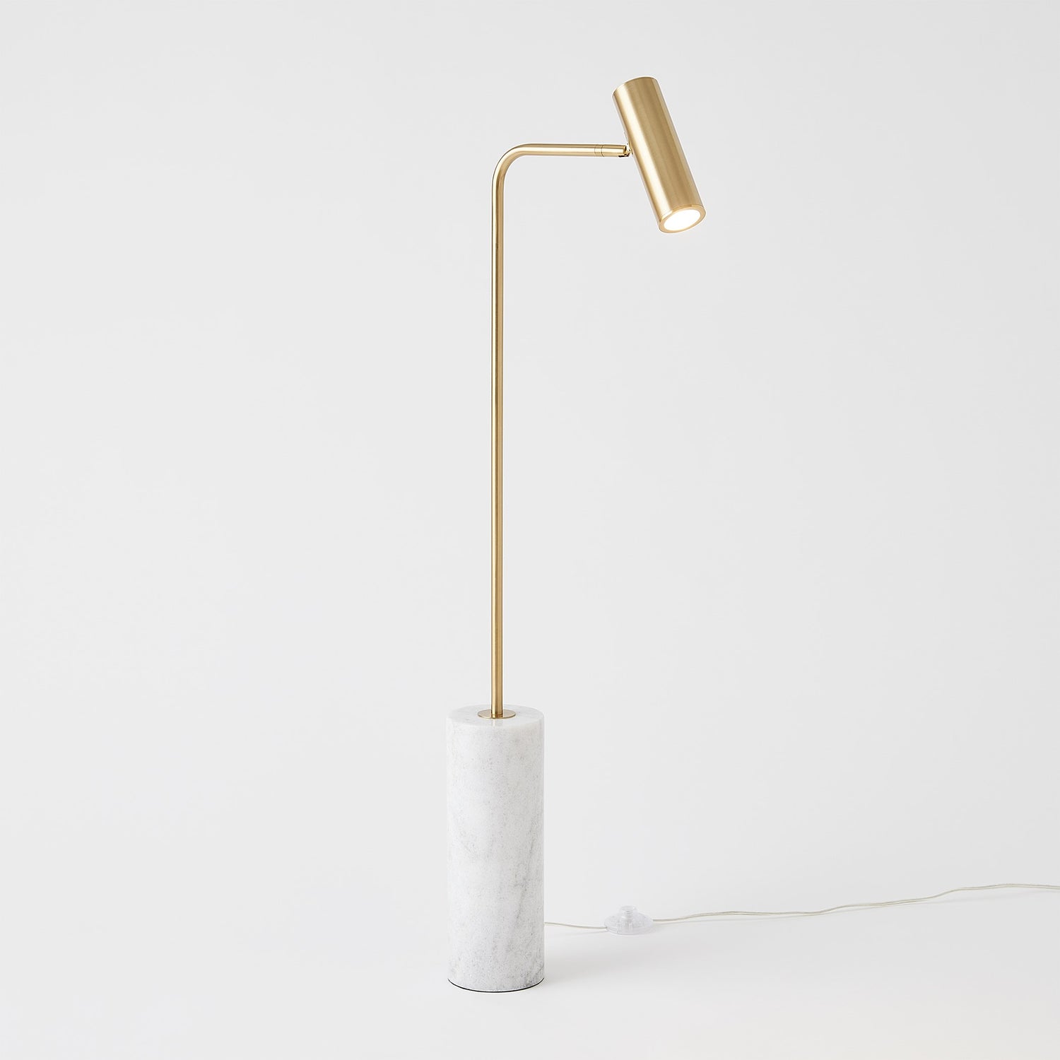 Global Views Spotlight Floor Lamp Brass