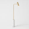 Global Views Spotlight Floor Lamp Brass