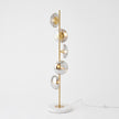 Global Views Stellar Floor Lamp-Smoke/Brass