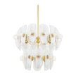 Hudson Valley Lighting Hilo 20 Light 30.75 inch Aged Brass Chandelier Ceiling Light