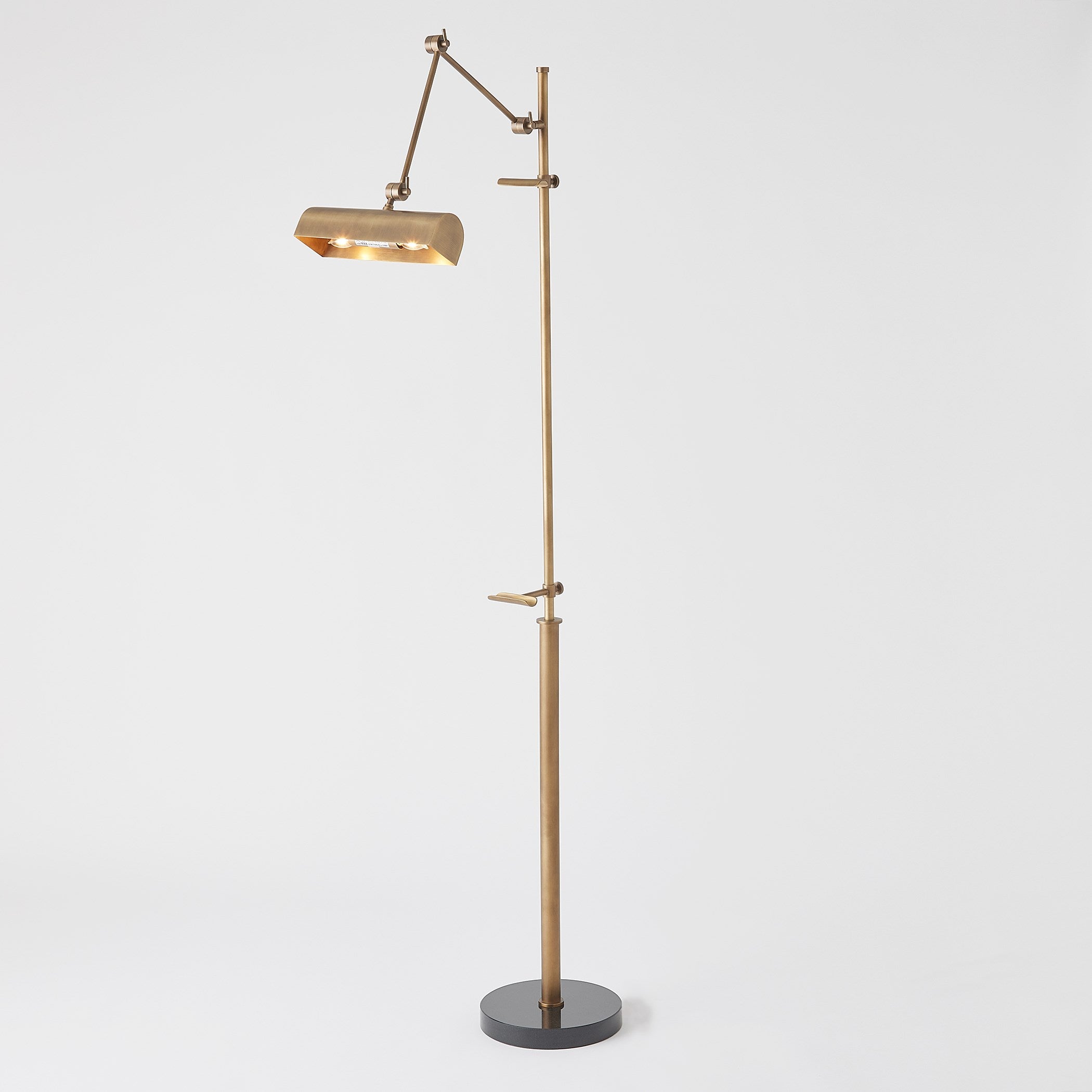 Global Views Display Floor Lamp-Brass