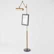 Global Views Display Floor Lamp-Brass