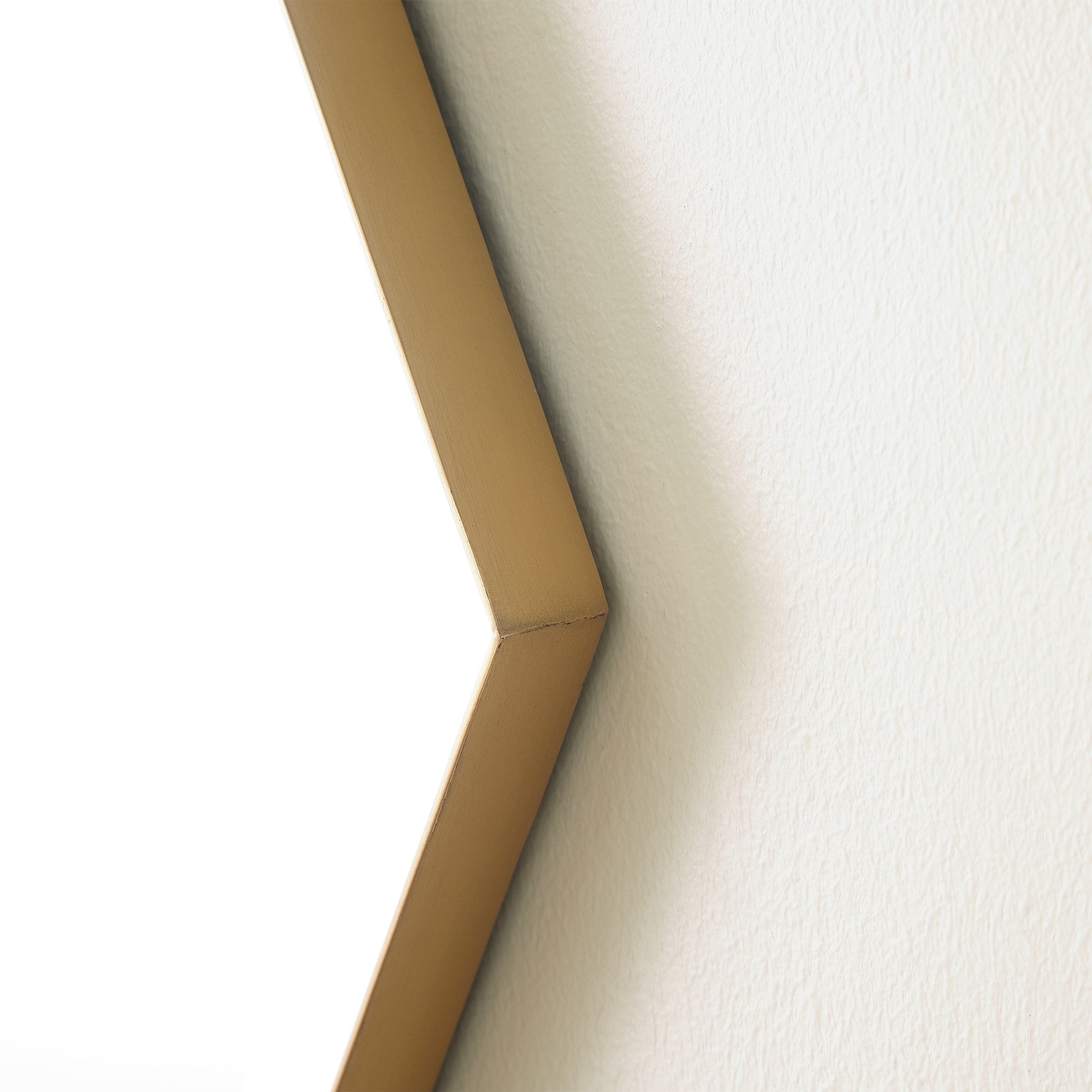 Global Views Elongated Diamond Mirror Brass