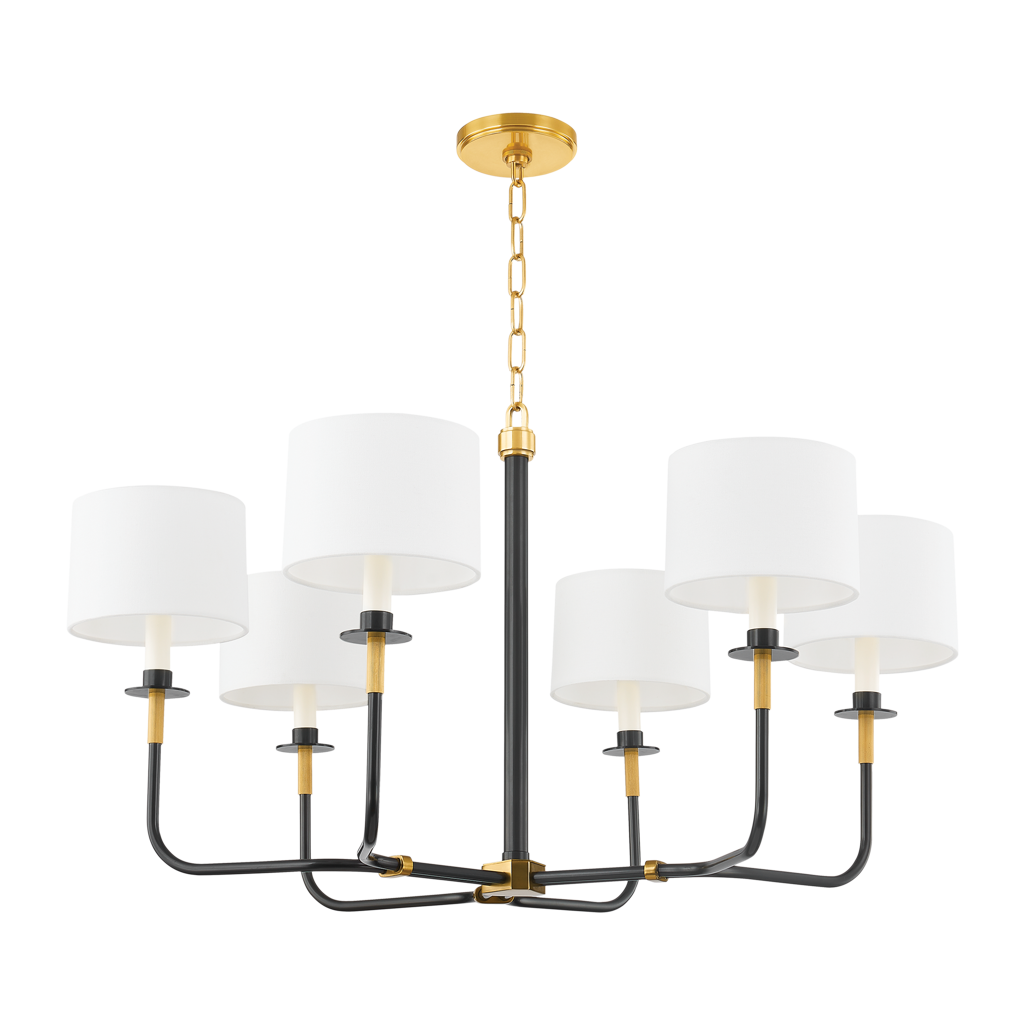 Hudson Valley Lighting Paramus 6 Light 36 inch Chandelier Ceiling Light