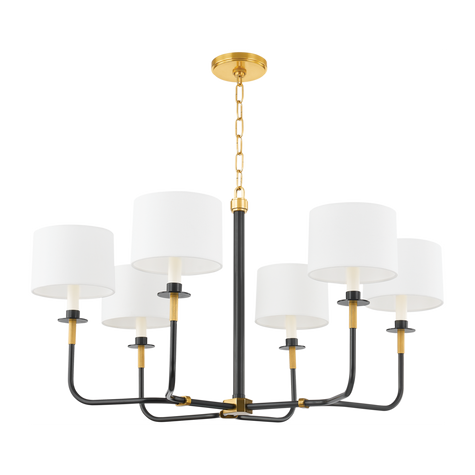Hudson Valley Lighting Paramus 6 Light 36 inch Chandelier Ceiling Light