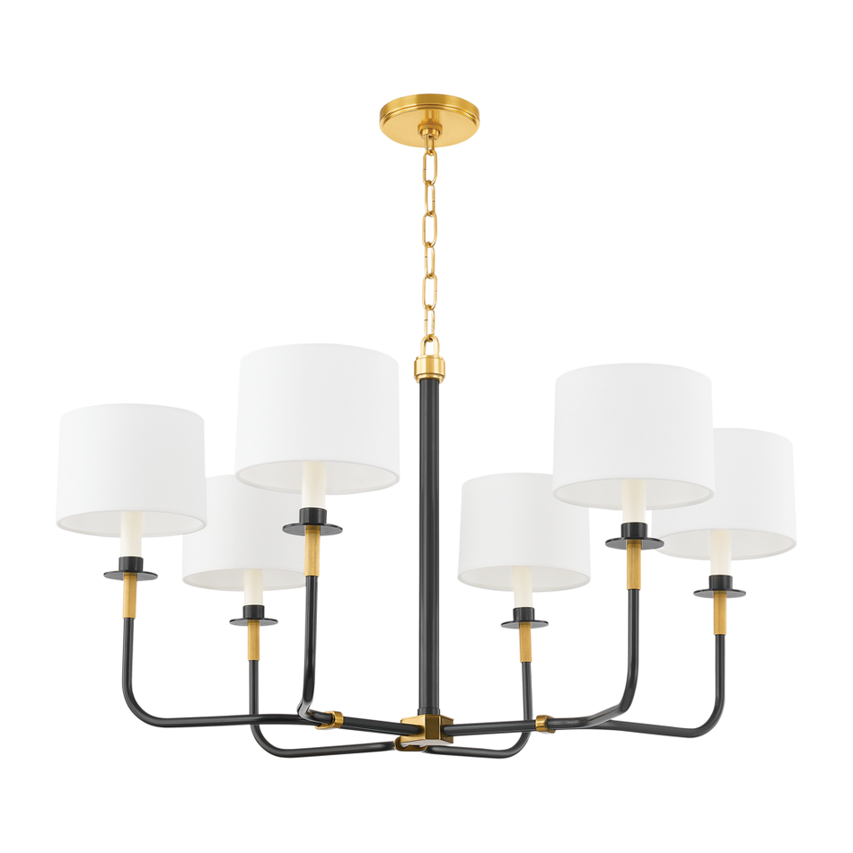Hudson Valley Lighting Paramus 6 Light 36 inch Chandelier Ceiling Light