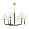 Hudson Valley Lighting Paramus 6 Light 36 inch Chandelier Ceiling Light