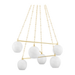 Hudson Valley Lighting Asbury Park 6 Light 38 inch Chandelier Ceiling Light Clearance