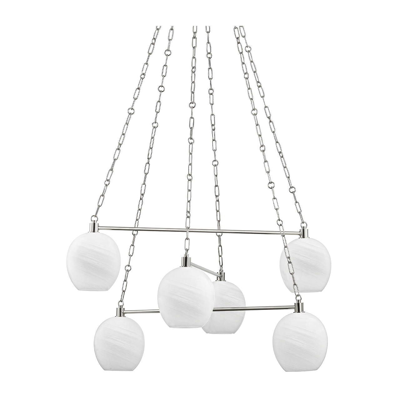 Hudson Valley Lighting Asbury Park 6 Light 38 inch Chandelier Ceiling Light Clearance