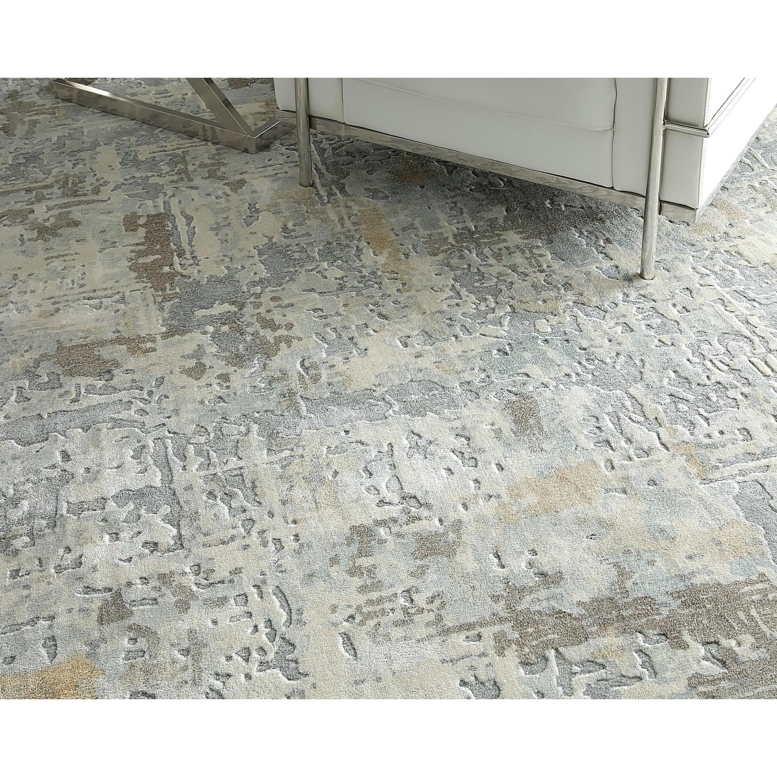 Feizy Braden 8A51F Modern Abstract Rug in Blue/Gray/Brown