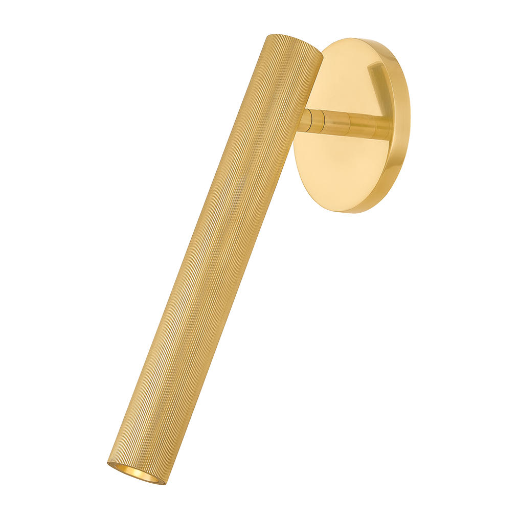 Hudson Valley Lighting Simeon 1 Light 4.75 inch Aged Brass Wall Sconce Wall Light