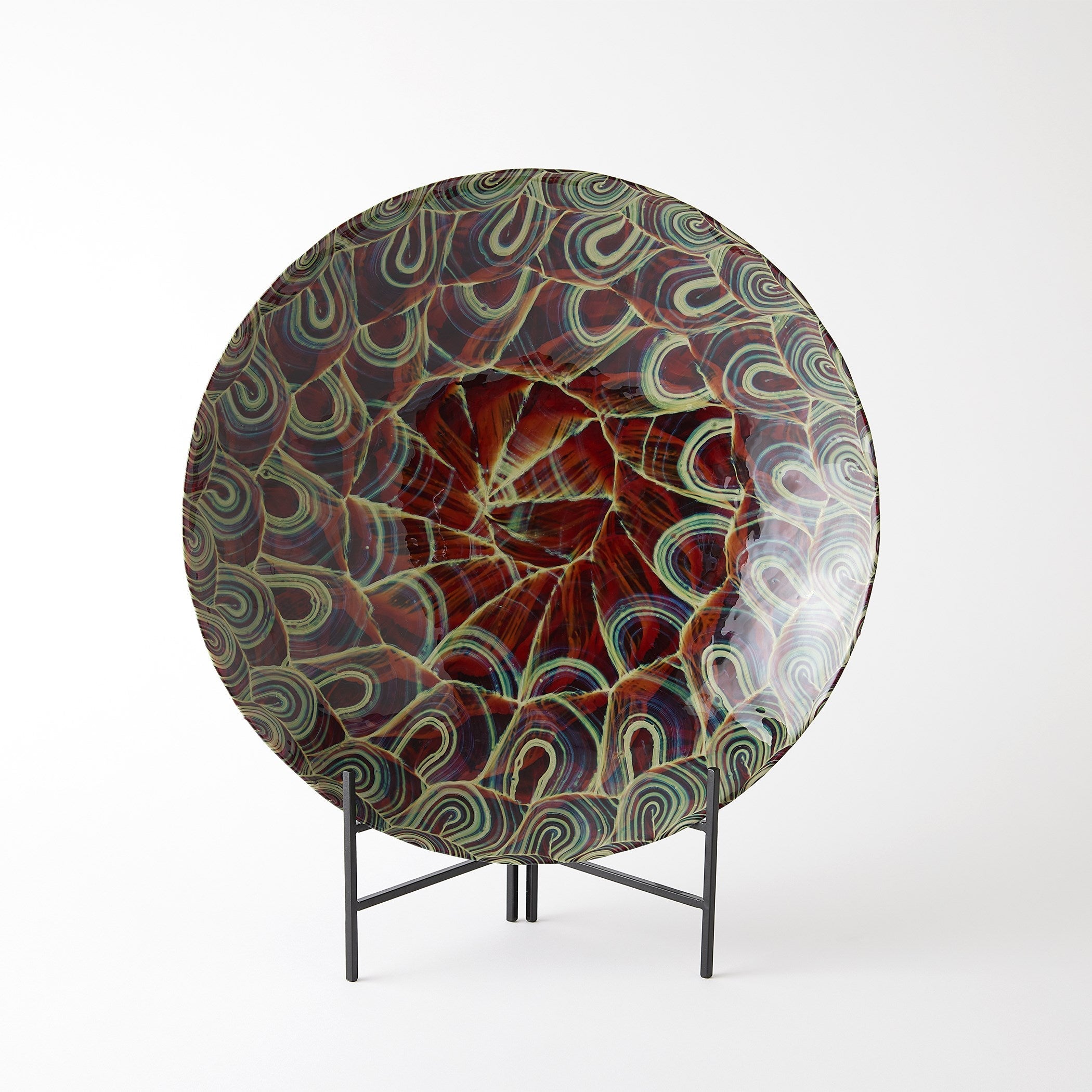 Global Views Plum Kaleidoscope Centerpiece