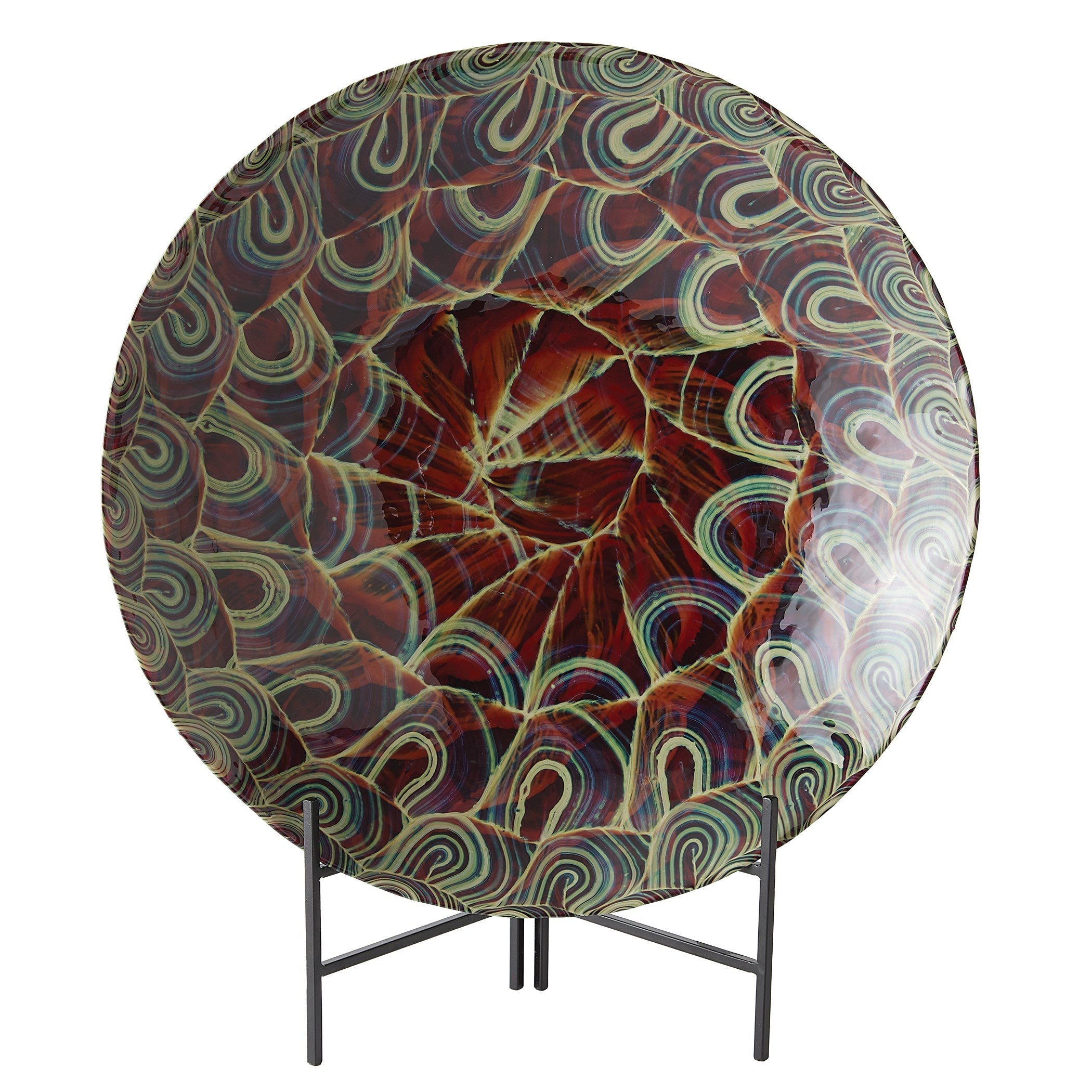 Global Views Plum Kaleidoscope Centerpiece