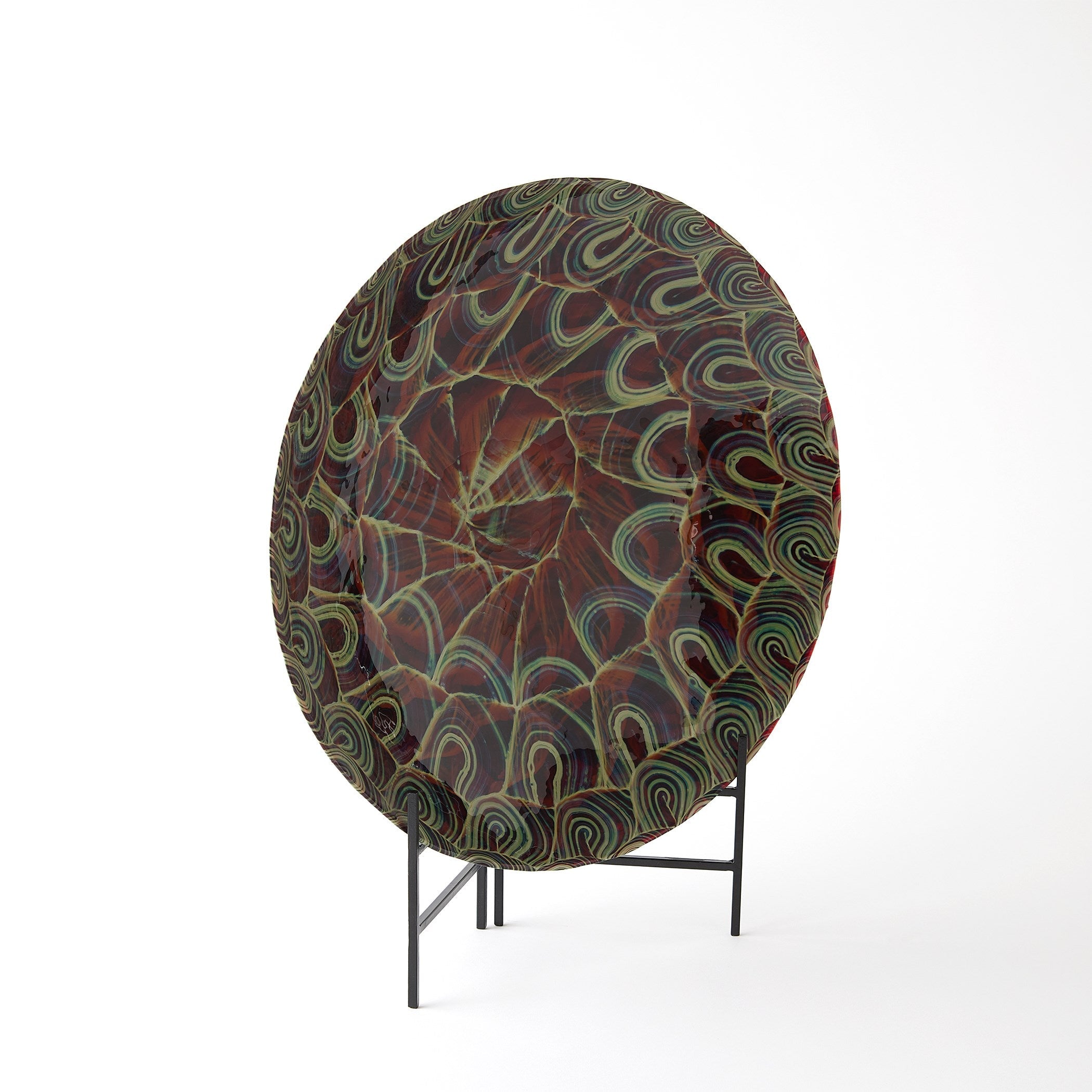 Global Views Plum Kaleidoscope Centerpiece