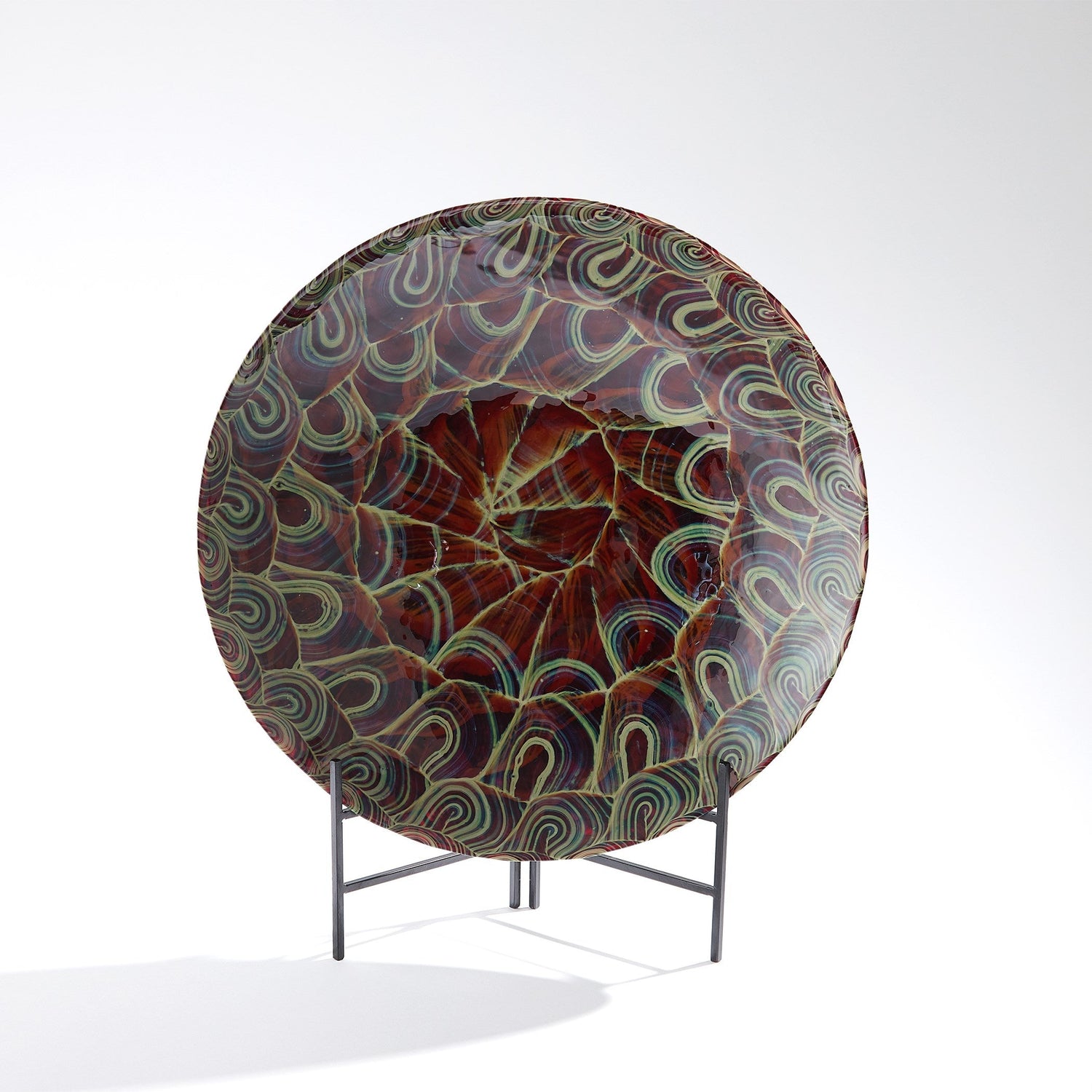 Global Views Plum Kaleidoscope Centerpiece