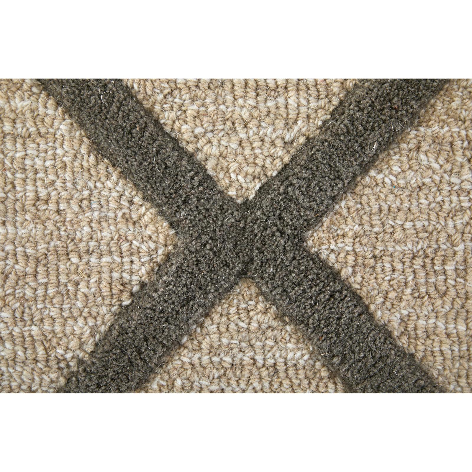 Feizy Kimball 8A36F Transitional Trellis & Lattice Rug in Ivory/Gray/Tan