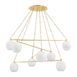 Hudson Valley Lighting Asbury Park 8 Light 54.5 inch Chandelier Ceiling Light