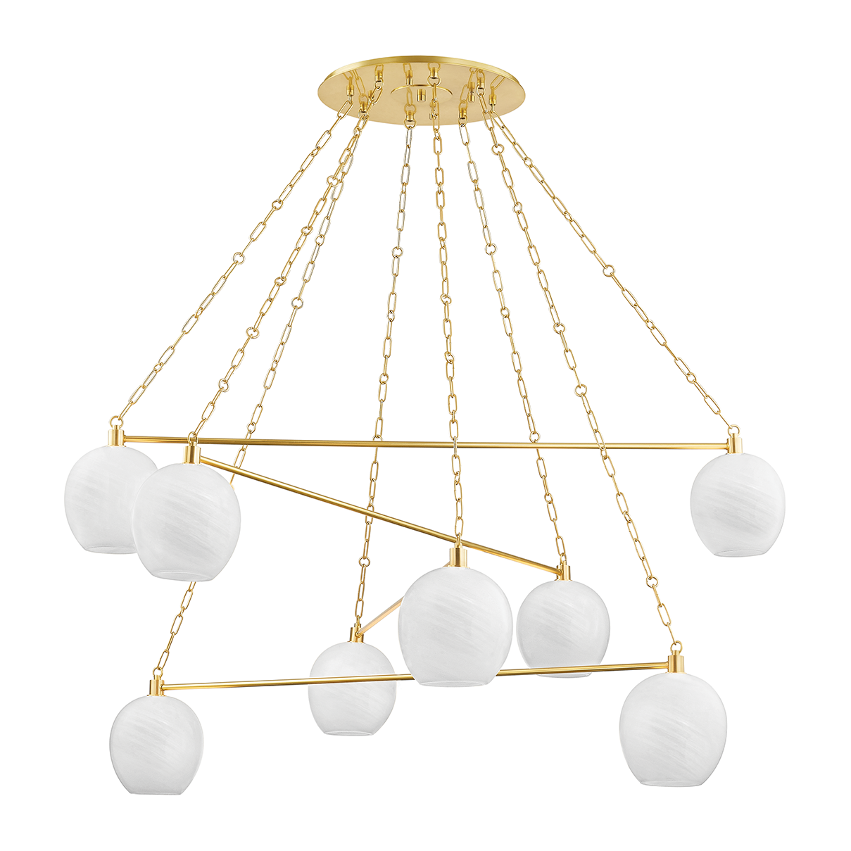 Hudson Valley Lighting Asbury Park 8 Light 54.5 inch Chandelier Ceiling Light